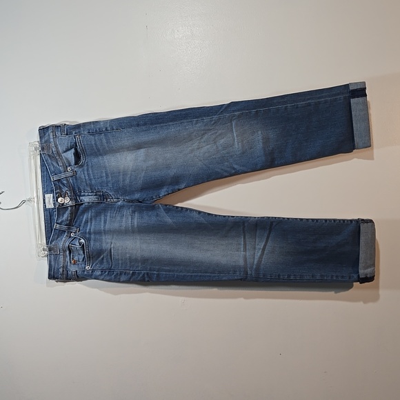 Like New Hudson Ginny Ankle Cuff Straight Jeans 30W - Picture 2 of 8